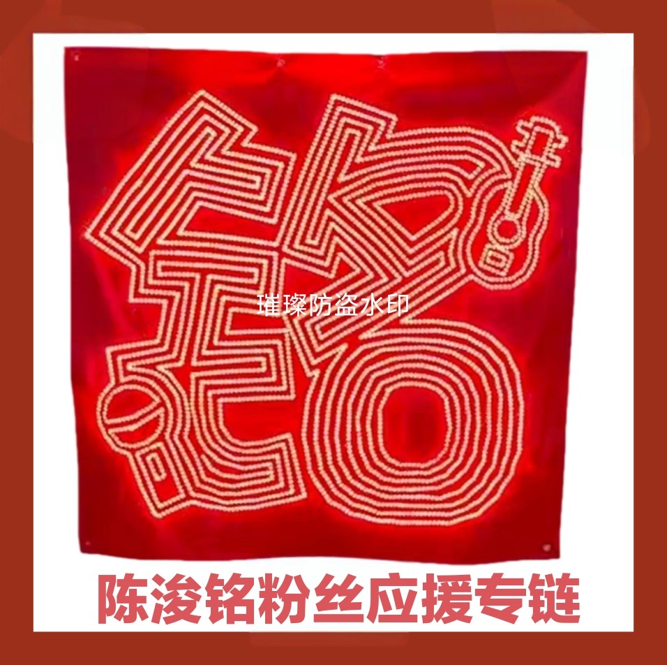 TF四代陈浚铭演唱会粉丝应援超薄可折叠COB胸灯牌定制遮光布团购