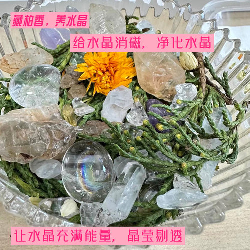 专用养水晶新鲜 藏柏香 经典香薰香料  养水晶专用新鲜藏柏香包邮