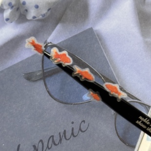 水怪家梦核金鱼手帐胶带贴纸卷带模切闪砂膜胶带