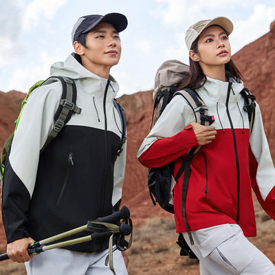 户外薄款冲锋衣女工作服