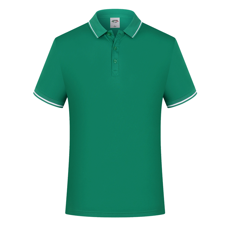 超市工作服T恤定制翻领POLO衫短袖有领上衣幼儿园老师园服印logo