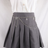 原创设计感小众y2k金属链条腰链女星星爱心蝴蝶装 饰百搭腰带配饰