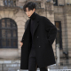 毛呢大衣男士 加厚潮 双面绒风衣秋冬季 羊毛呢子外套2025新款 中长款
