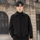 高端双面绒夹克男士 翻领上衣加厚 新款 羊毛呢子外套短款 2026秋冬季