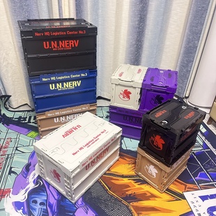 eva动漫周边可折叠收纳模型整理箱二次元高级涂装书籍装饰储物箱