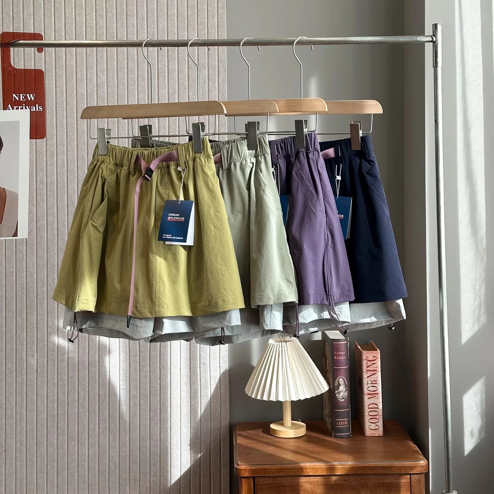 韓系戶外防水運動健身修身褲裙女