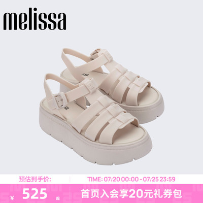 [拍大一码]Melissa/梅丽莎26新款女生夏季罗马露趾厚底凉鞋37065