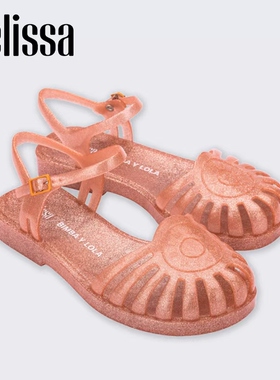 Melissa梅丽莎BIMBA Y LOLA 联名款简约细闪罗马猪笼凉鞋35920