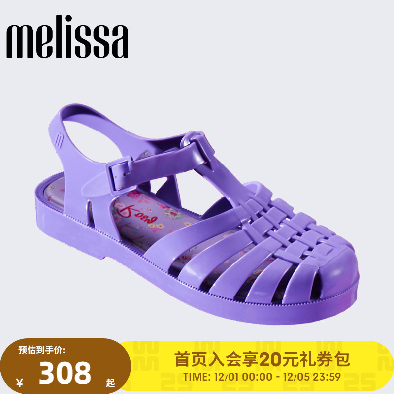 Melissa拖鞋粗跟休闲外穿