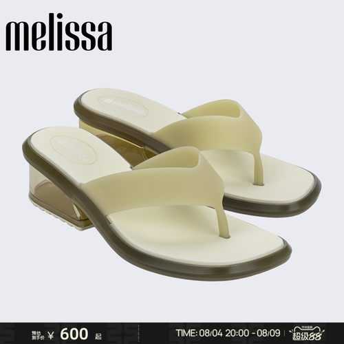 Melissa/梅丽莎26新品女夏季高跟人字拖鞋休闲外穿夹脚拖鞋38146