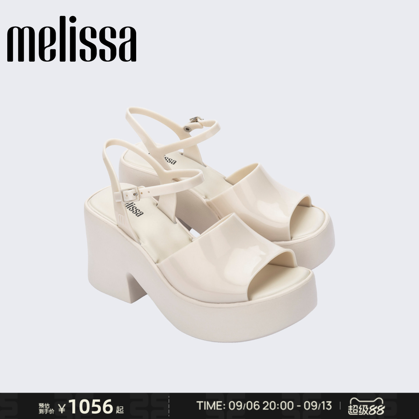 Melissa/梅丽莎26新款女夏季高跟凉鞋厚底凉鞋时尚通勤凉鞋35929