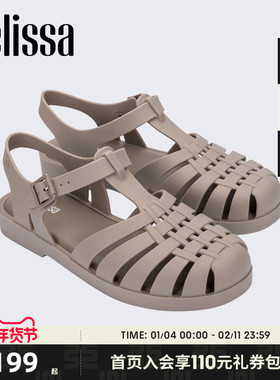 Melissa梅丽莎新款女夏季外穿果冻罗马鞋超好看包头通勤凉鞋32408