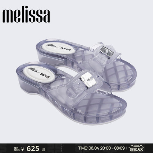 Melissa/梅丽莎 x SCHOLL联名女士2026新款夏季摩登方跟拖鞋37840