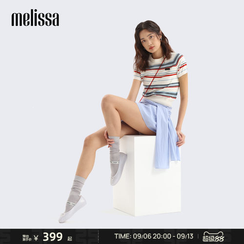 梅丽莎秋季芭蕾蝴蝶结公主单鞋