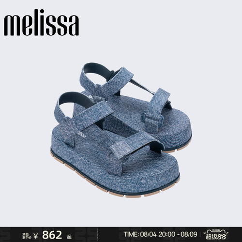 Melissa/梅丽莎26新款女夏季时尚简约户外通勤厚底露趾凉鞋36132