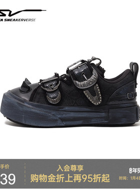 安踏SV Lilith 莉莉丝丨哥特风板鞋女潮流排扣运动鞋122548006VS