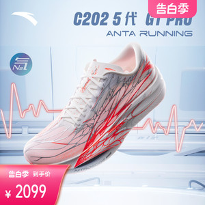 安踏C202 5代 GT PRO 心跳配色丨专业马拉松竞赛碳板男子跑步鞋