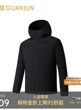 安踏冠军Primaloft | 户外徒步黑标棉服保暖男士外套冬152540802