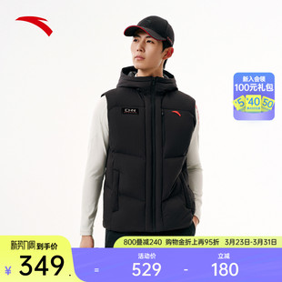 棉服外套152547914 坎肩无袖 安踏CHN系列 安踏轻薄羽绒马甲男冬季