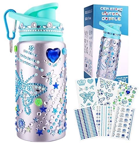 Gift for Girl Decorate Your Own Water Bottle with Tons of Rh