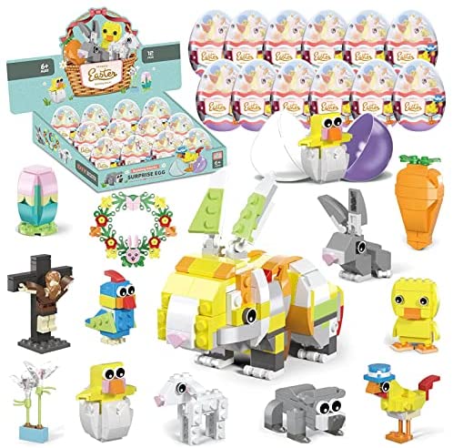 BroTex Filled Easter Eggs-Bunny-Basket Stuffers- 12 in 1 Ea