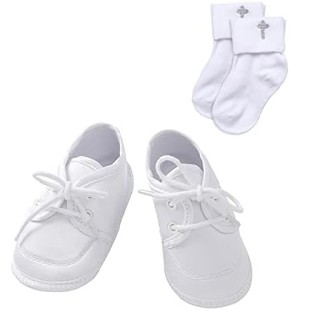 Christening Shoes Baptism Boy and Booulfi Socks Baby
