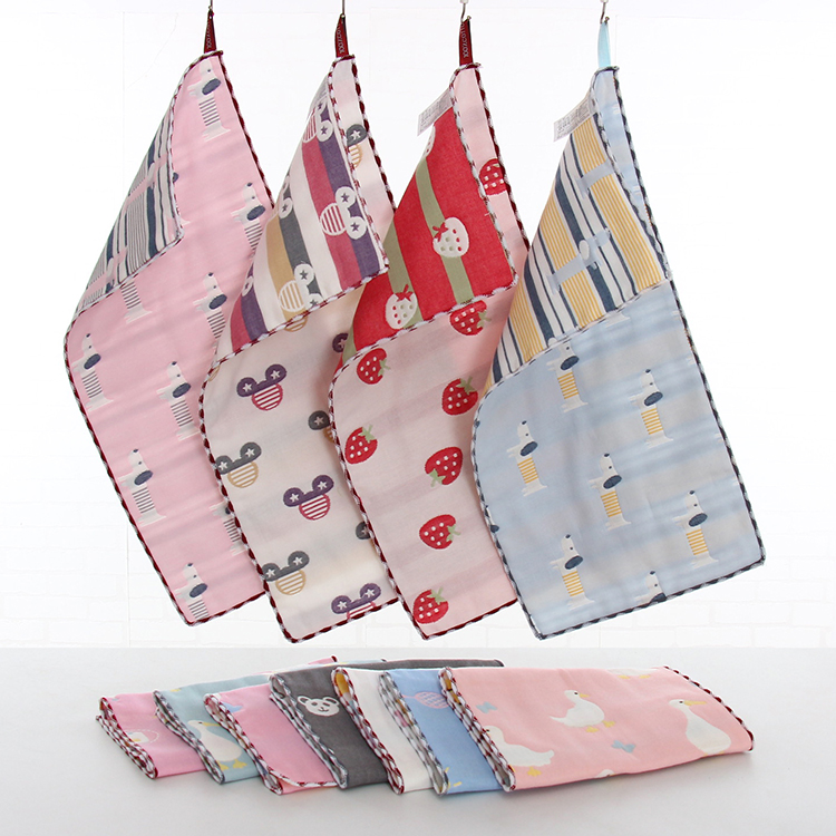 淳雅毛巾纯棉4条装纱布儿童