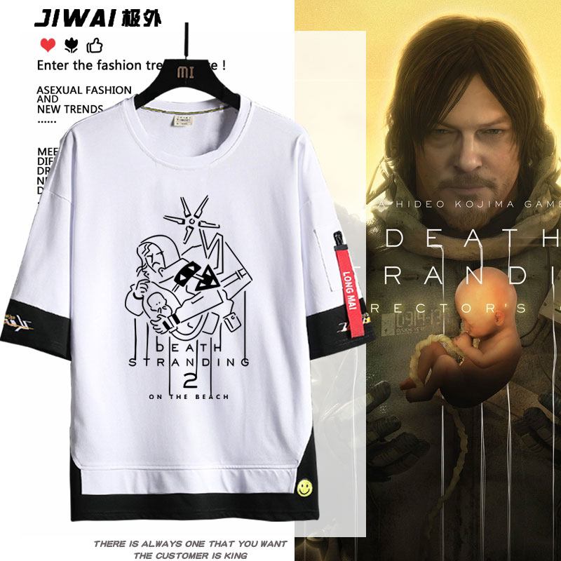 死亡搁浅2游戏周边短袖t恤夏季男女衣服Death Stranding半袖上衣