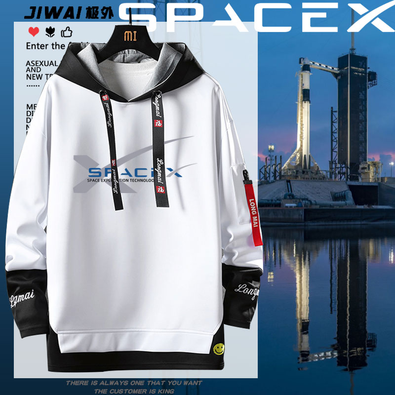 马斯克spacex星舰发射太空卫衣