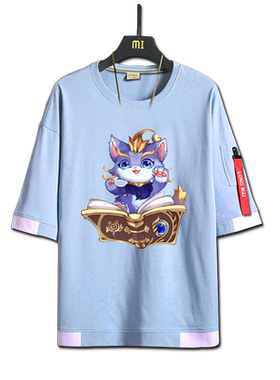 周边嚎哭t恤情侣宽松半袖衣服