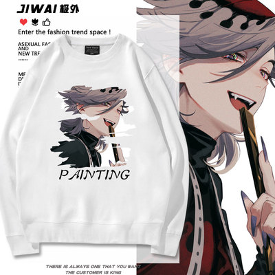动漫鬼灭之刃上弦之贰Douma童磨周边卫衣男女潮牌上衣日系ins衣服