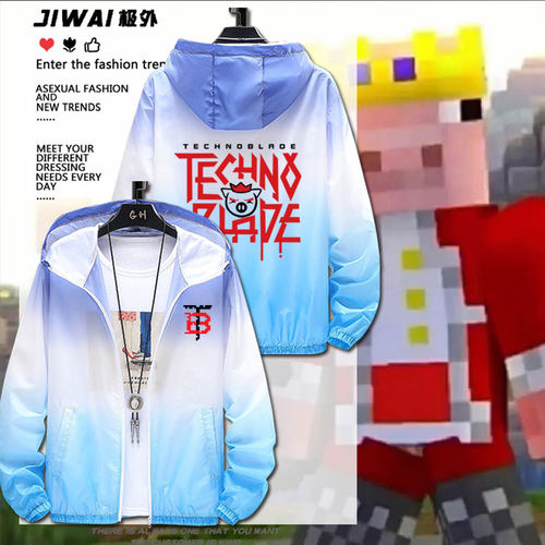 我的世界猪皇血神防晒衣男女夏季