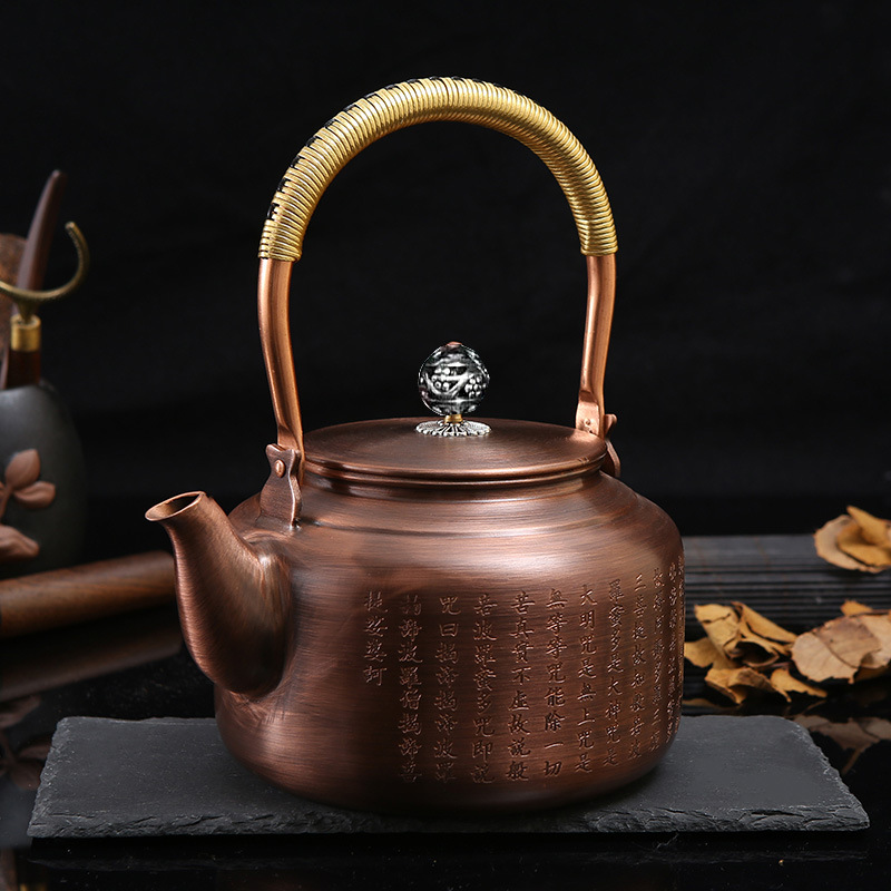 铜壶烧水壶泡茶专用大容量纯铜茶壶功夫茶具围炉煮茶壶沏茶泡茶壶