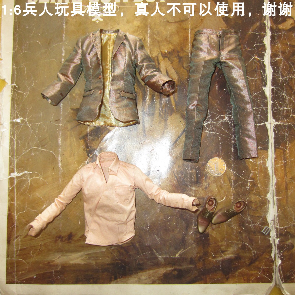 百分之三兵人1/6Hottoys 张国荣 继续宠爱 十年 大热版 衣服 蓝31