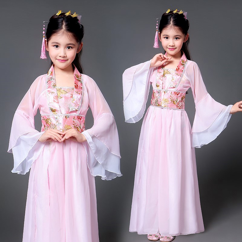 六一节小孩公主裙古代衣服古装女儿童长袖小朋友表演服舞台小学。|ruв категории Детская одежда, детский костюм - от Buy2taobao.com для оказания профессиональной услуги покупки агента Taobao
