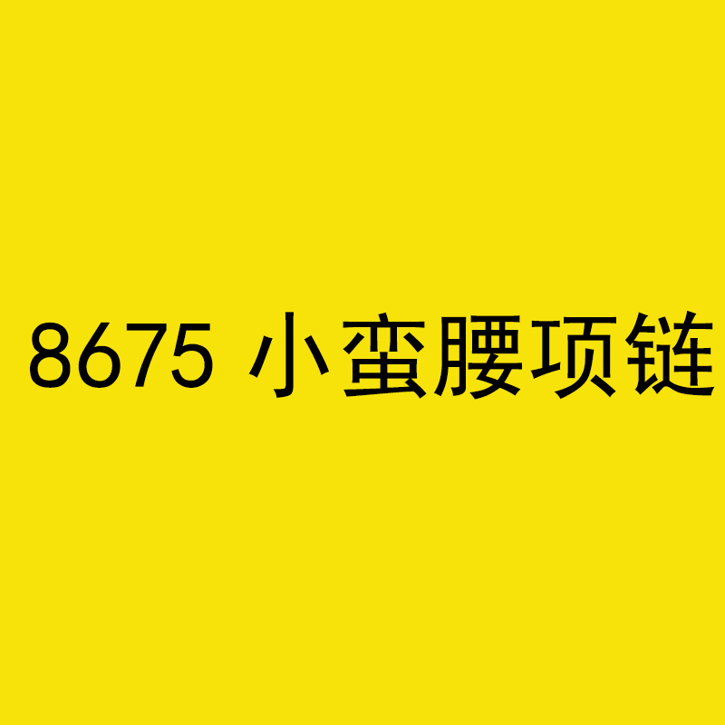 8675小蛮腰项链