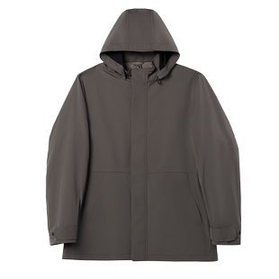 GORNIA/格罗尼雅男士风衣挺括纯色时尚感商务通勤简约舒适外套男