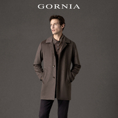 大衣中长款 原绒色外套 格罗尼雅男西装 款 哥伦布大衣 GORNIA