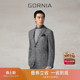 外套男 单西服进口羊驼毛材质灰格纹休闲西装 GORNIA 格罗尼雅男士