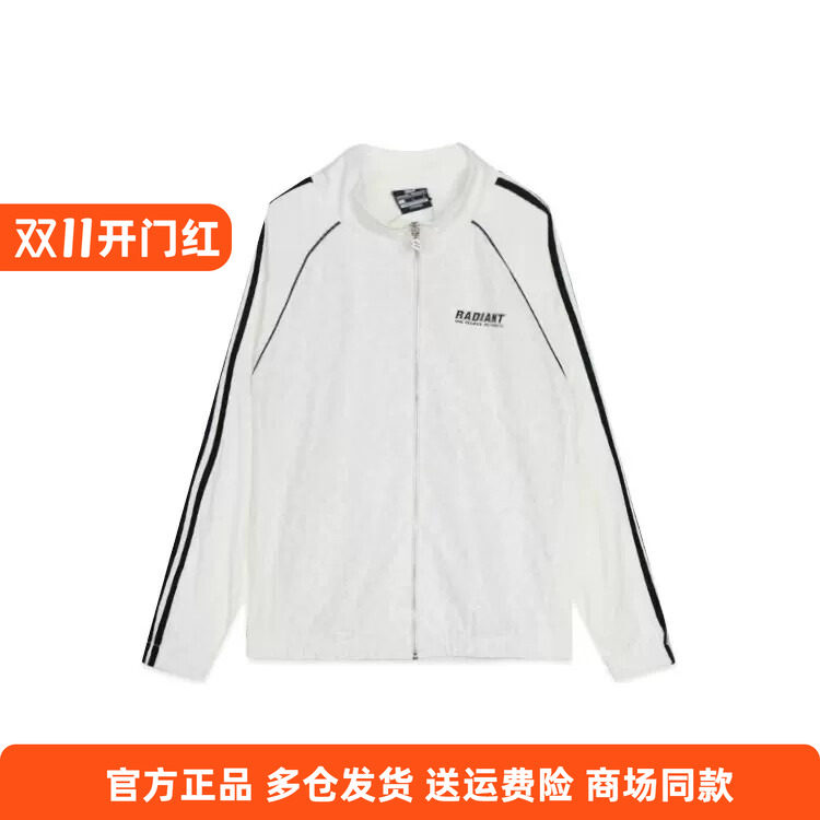 361度正品男士立领单夹克新品2026秋春休闲防风茄克运动豹纹外套