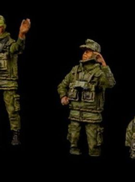 黑狗1/72德国现代坦克 AFV乘员2个全尺寸+ 4个半尺寸型号：T72053