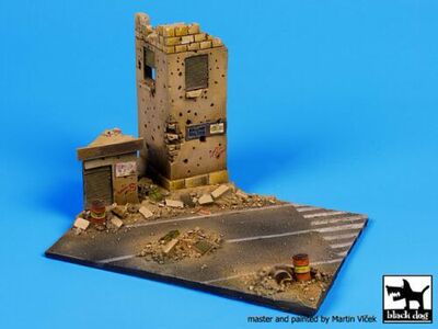 素体黑狗1/72中东街道部分立体布景(150毫米x 110mm毫米)D72010