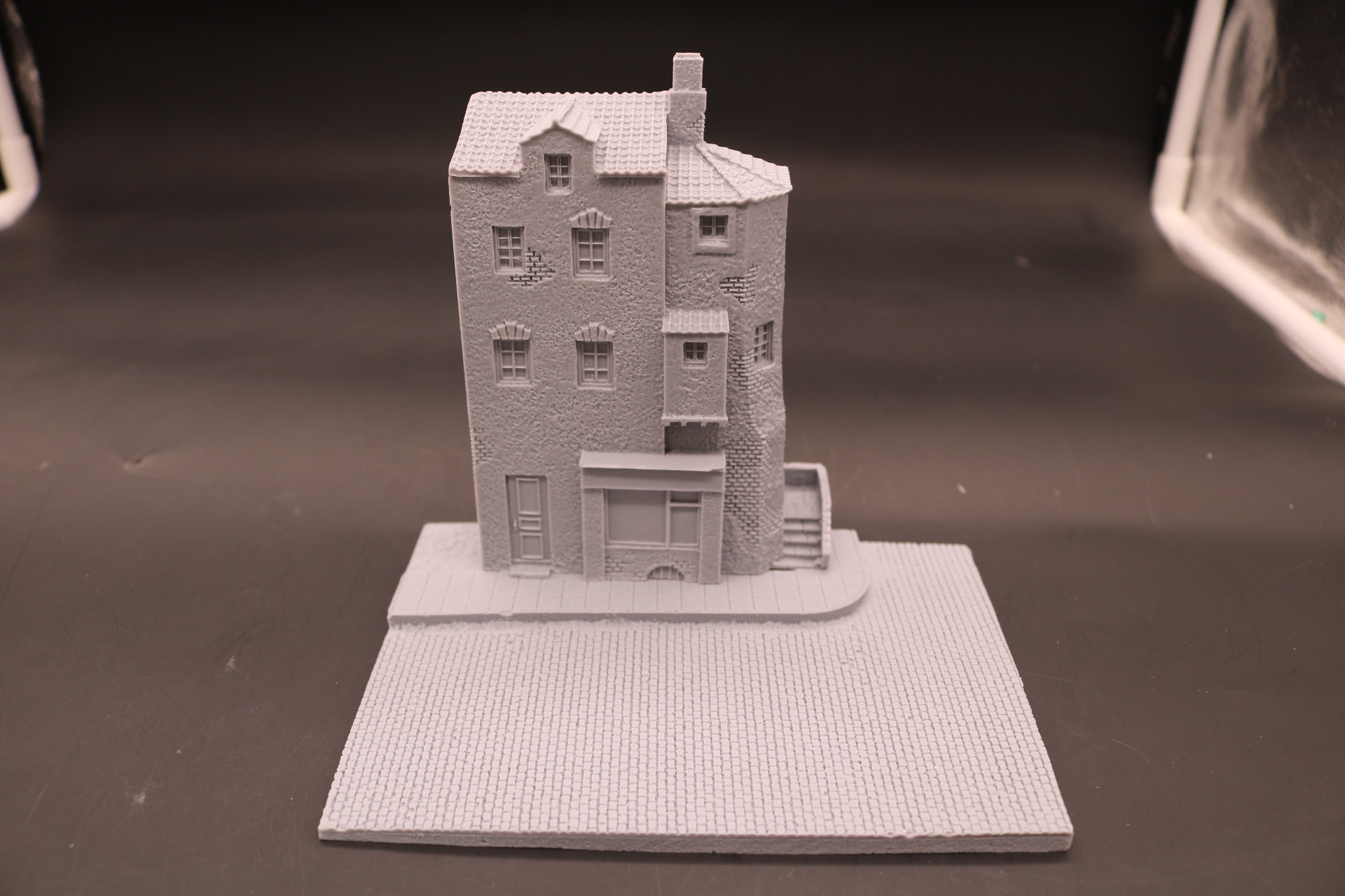 1/72树脂素体白模  欧州城堡场景地台尺寸15X10.5X13.5㎝