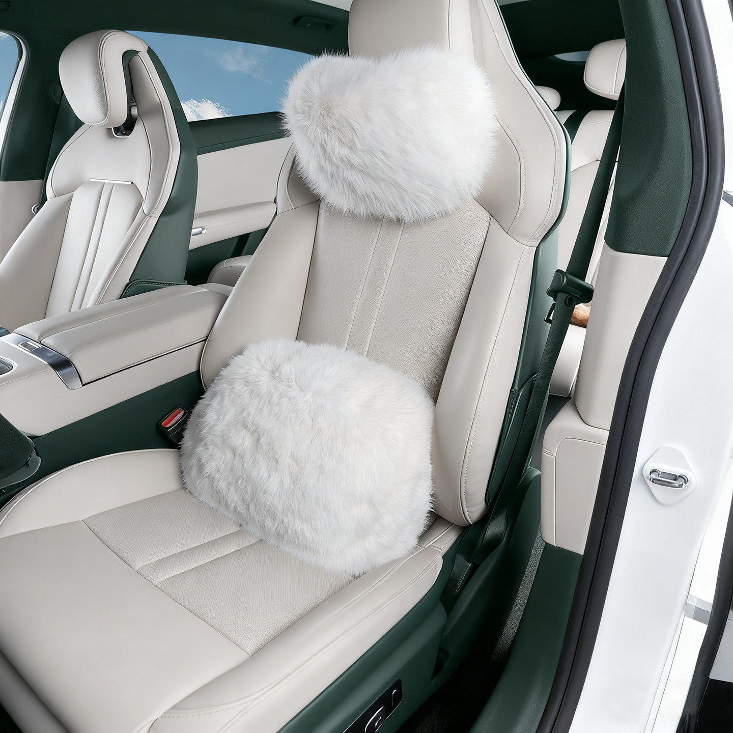 图神米粉磁吸头枕仿羊绒护颈枕