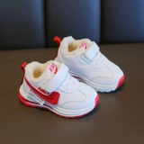 Зимняя детская утепленная демисезонная спортивная обувь для мальчиков, белые туфли, мягкая подошва