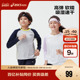 T恤吸湿速干圆V领长袖 Asics T恤 新款 运动长袖 亚瑟士童装 2025秋季