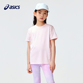 男女宝2024年夏季 亚瑟士童装 新款 ASICS T恤短裤 吸湿速干儿童短袖