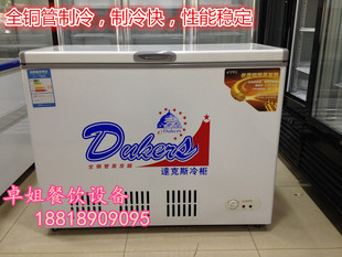 达克斯BDBG-283铜管卧式单温冰柜商用冷柜急冻冰柜顶盖门平底冰箱