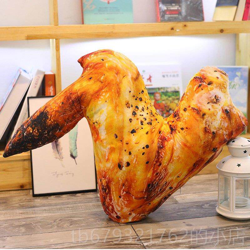 高档网同款猪蹄大鸡腿真物抱枕靠彷垫沙食发腰靠红枕头办公椅靠背