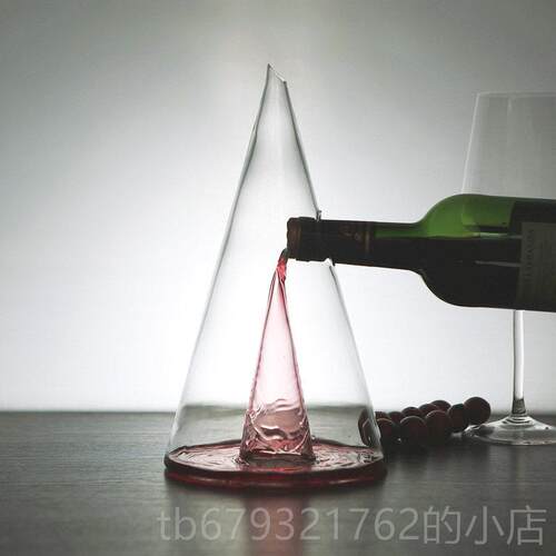 高档红酒醒酒高器欧式创意个杯性家用奢华套装葡萄酒杯脚金字塔玻